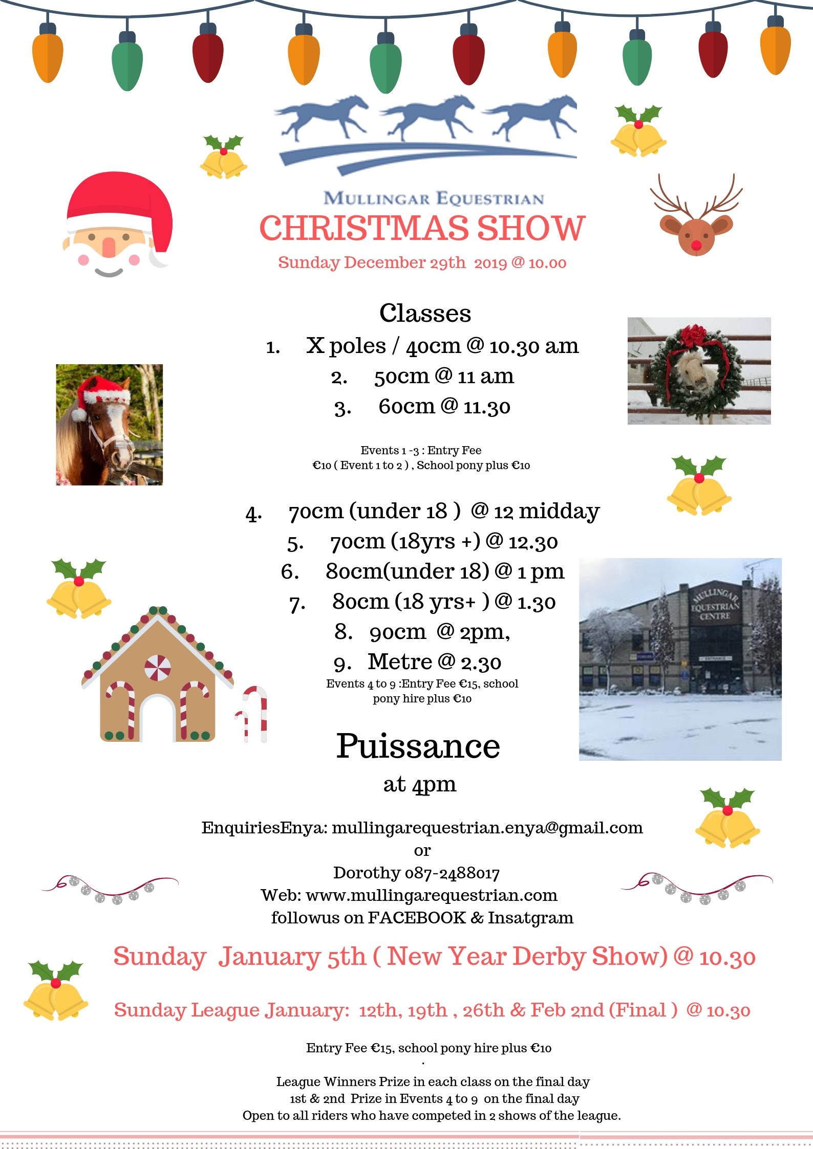 Schools Show Jumping Schedules - Mullingar Equestrian