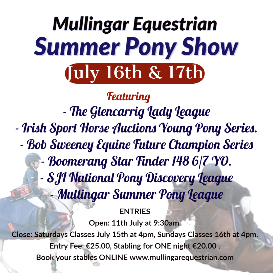 Summer Pony Weekend July 16th & 17th